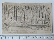 Selbstgemalte Feldpostkarte