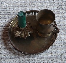 Messingkonvolut aus Tablett