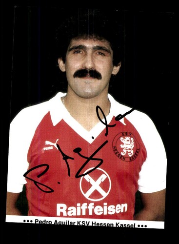 Pedro aguilar autogrammkarte - pedro,