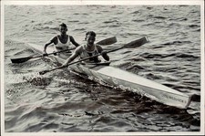 OLYMPIA BERLIN 1936 Band I Bild Nr. 162 TILKER BONDROIT 2er-Kajak in Grünau