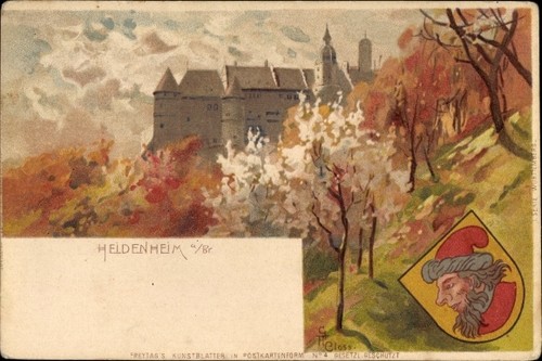 Künstler wappen litho - künstler,