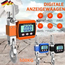 Kranwaage 500KG Industriewaage Hängewaage Digital Lastenwaage Waage LCD NEU