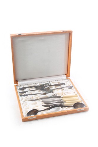 Alter besteckkasten mit - besteckkasten,