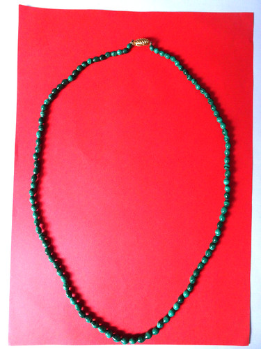 Halskette kette aus malachit - halskette,