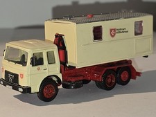 WIKING MAN Malteser, Rettung, LKW, H0 1:87, selten Sammler Alt Unikat