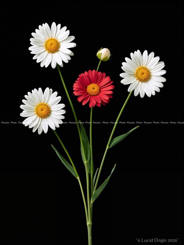 Foto blumen stilisiert pop - a4,