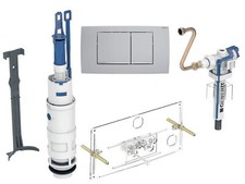 Geberit Umbauset UP Spülkasten Füllventil Drückerplatte Twinline30 240835005
