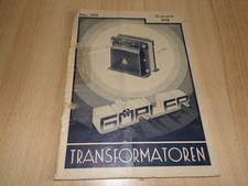 Buch " Transformatoren Gorler