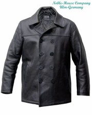 Herren Pea Coat Lederjacke US