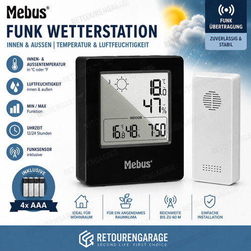 Mebus wetterstation funk - mebus,