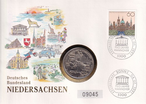 Numisbrief niedersachsen 1991 - numisbrief,