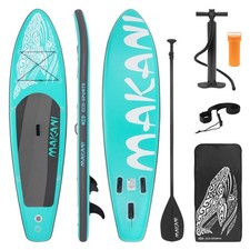 Surfboard Stand Up Paddle SUP Board Makani Paddelboard aufblasbar Türkis 320 cm