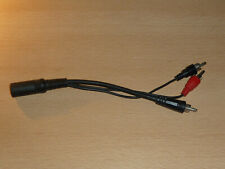 Adapterkabel DIN-Buchse Rundsteckverbinder 6-polig / 3 x Cinch-Stecker, L=10cm