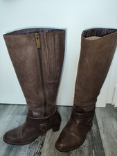 Gr.37, Duo Boots Weitschaft Reiter/Cowboy Stiefel, d-braun, Echtleder