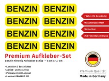Aufkleber Benzin tanken