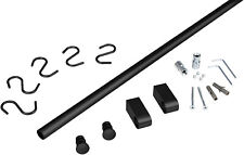 Küchenreling Wand schwarz Utensilienhalter Küche Stahl Hakenleiste Küchenleiste