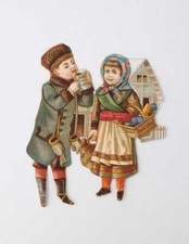 Aechter Franck-Kaffee Werbebildchen um 1880