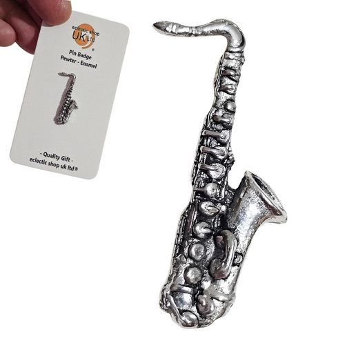 Saxophon pin anstecker zinn - saxophon,