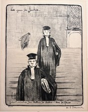 Daumier, H. aus: „Les Gens de Justice“ 1848, Lithografie, Sig. i.PL.