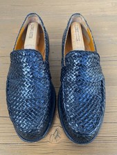 Ludwig Reiter Penny Loafer Flechtleder Schwarz Gr. 7  (40,5-41)