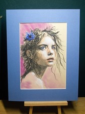 Original Pastellgemälde mit