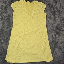 Gelbes spitzenkleid von zara - spitzenkleid,