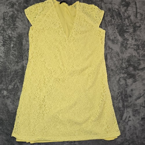 Gelbes spitzenkleid von - von, zara