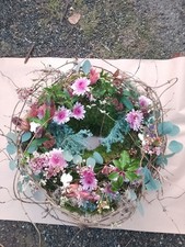 Kranz 40 cm Eukalyptus weiss