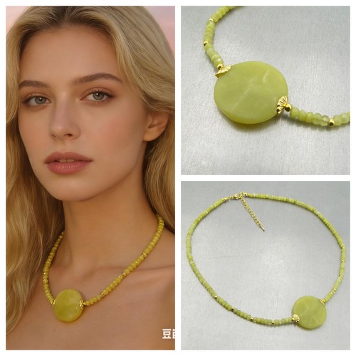 Lemon jade halskette damen - lemon-jade,