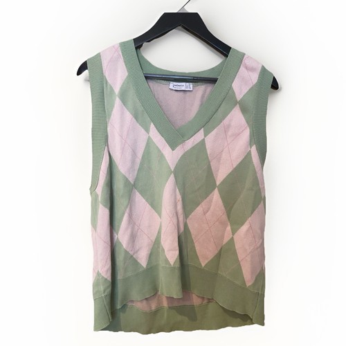 Damen pullunder grün rosa - damen,