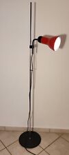 Stehlampe Reflektor Vintage 70er rot verstellbar Stab Lampe Spot Strahler