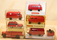 6x Brekina 3620, 36607 36601 Wiking Feuerwehr  Oldtimer Sammlung  OVP, H0, 1:87