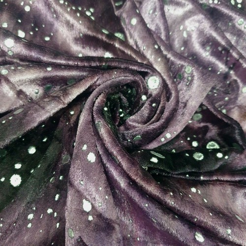 Lila samt batik - samt,