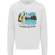 Wildwasser Rafting Wildwasser Stromschnellen Calling Herren Sweatshirt Pullover
