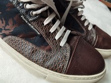 Floris van Bommel Sneaker Herren 42,5 Designer Halbhoher Leider Herren Schuhe 