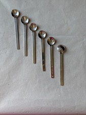 6 Edelstahl Espressolöffel 13