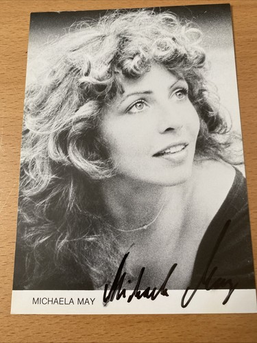 Michaela may autogrammkarte - michaela,