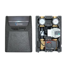 Pumpengruppe für Zentralheizung mit Dreiwegemischer mit Pumpe WILO Wärmedämmung