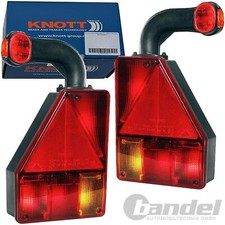 2x KNOTT RÜCKLEUCHTEN-SATZ RÜCKLICHT HECKLEUCHTE mit URL EARPOINT 1 PKW ANHÄNGER