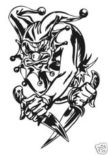Clown Joker  Sticker Design