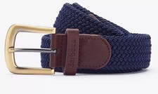Barbour Stretch Gurtband Gürtel, Navy UK M 34- 39 CM UVP 34,95
