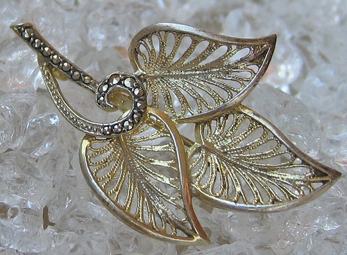 Retro schmuck blatt - blatt, aus