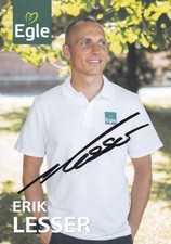 Autogrammkarte erik lesser - autogrammkarte,