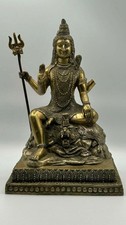 Vintage Brass Shiva Statue
