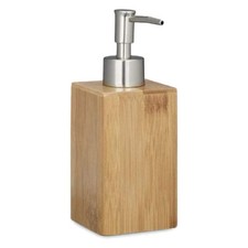 Seifenspender Bambus Pumpspender 240ml Seife Bad Badezimmer Soap Dispenser
