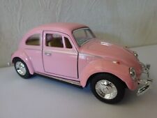 VW Käfer Oldtimer rosa Modelauto ca.13cm *NEU* 1:32 Rückzugmotor