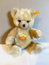STEIFF Bär Petsy Länge ca. 25 cm Knopf Fahne Beige beweglich 90er