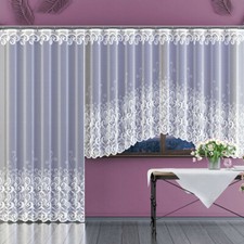 Fertiggardine Gardinen Set Vorhänge Schiebegardine mit Kräuselband Schal W&S