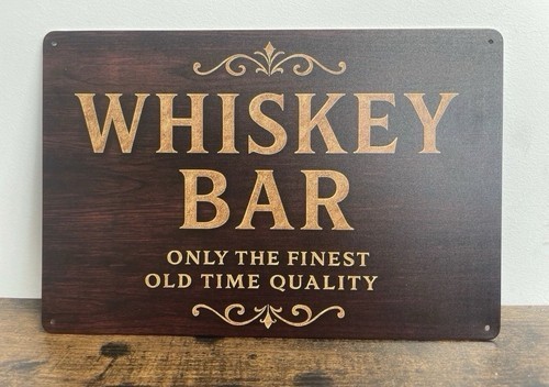 Whisky bar blechschild - blechschild, x
