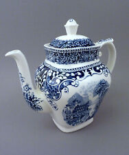 Kaffeekanne Tee 1,3L Sphinx Old England Blau Blue Keramik -Myott Sphinx Castillo